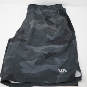 RVCA yogger trained lined shorts size Large